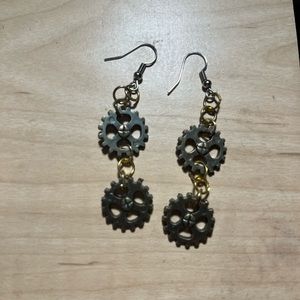 Gear earrings
